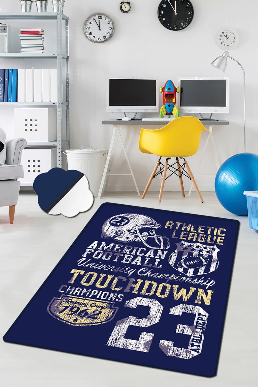 covor pentru copii athletic league 80x150 cm poliester multicolor