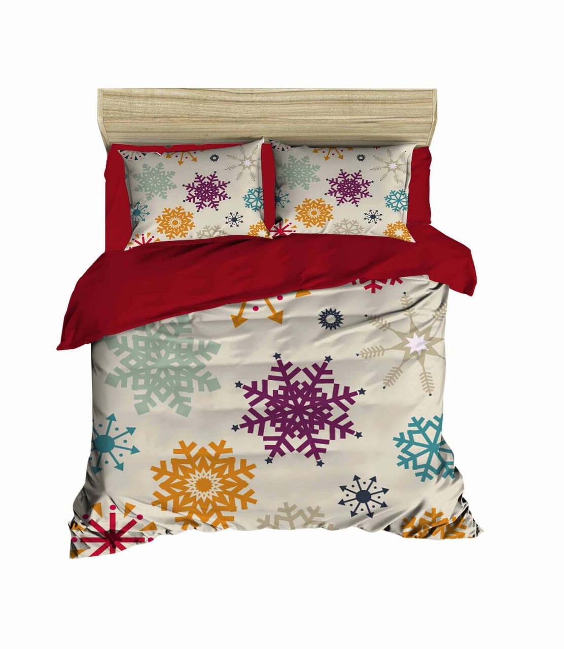 Lenjerie de pat dubla, L'essentiel Maison, 460, Red / White / Yellow / Purple / Blue