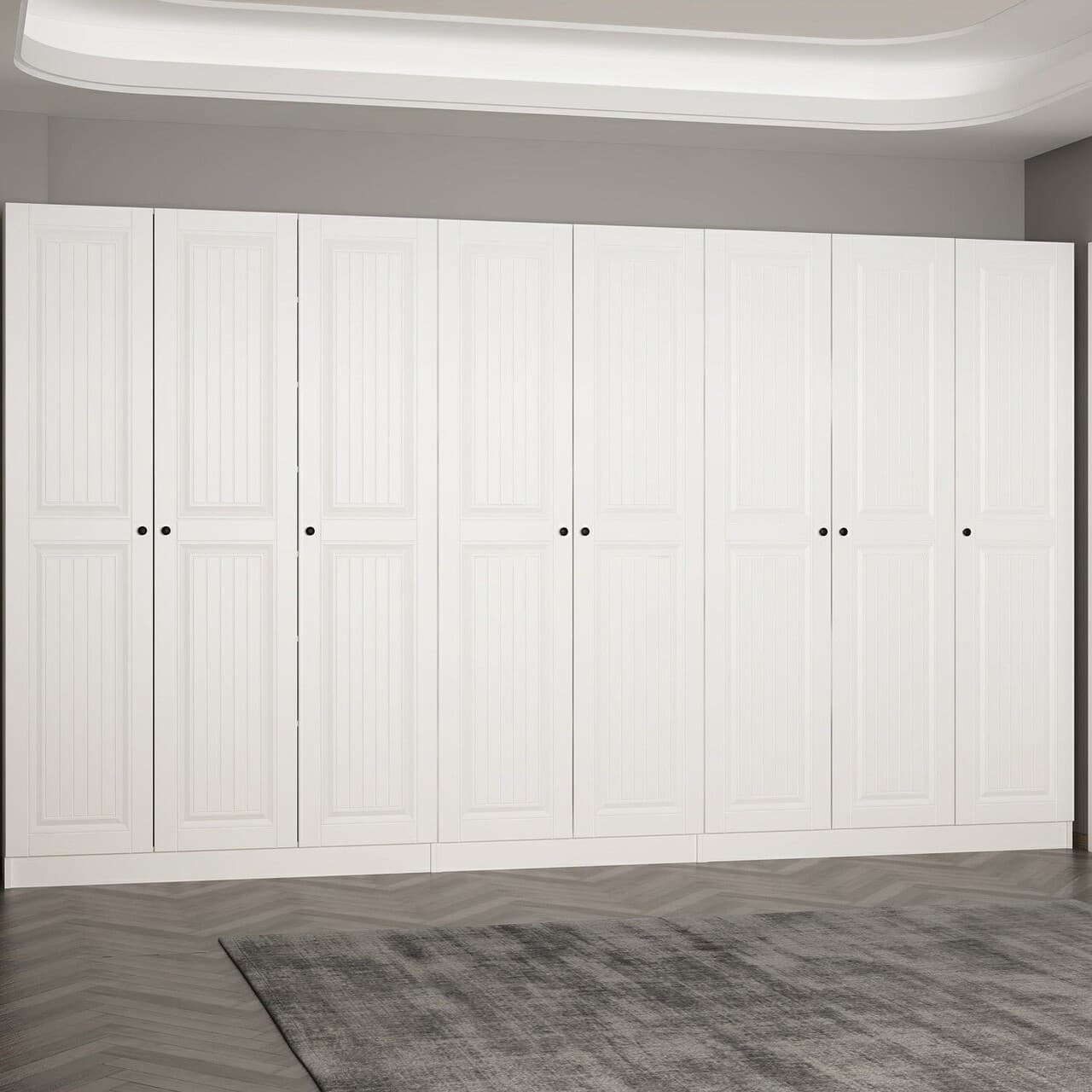 Cuier de perete, Hanah Home, Noah, 360x210x35 cm, Alb