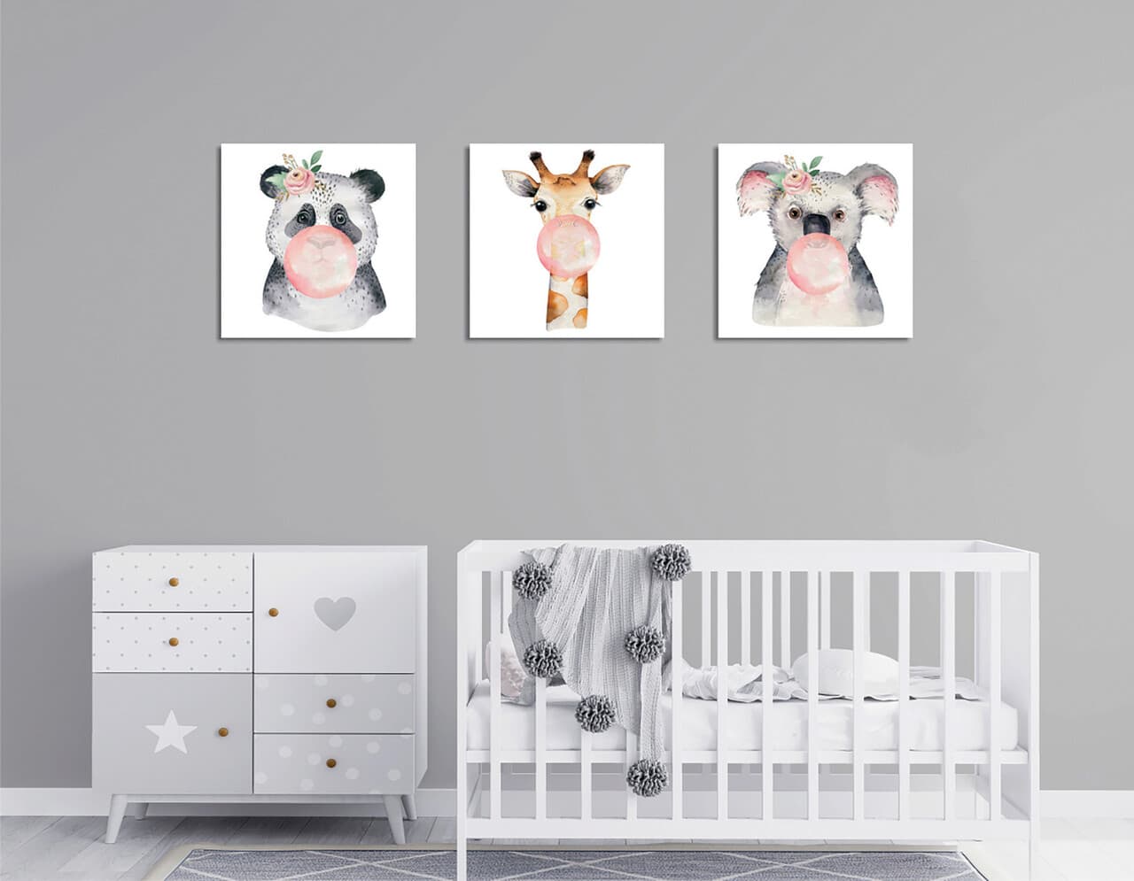 Tablou decorativ, FAH10, Rama de lemn, Multicolor