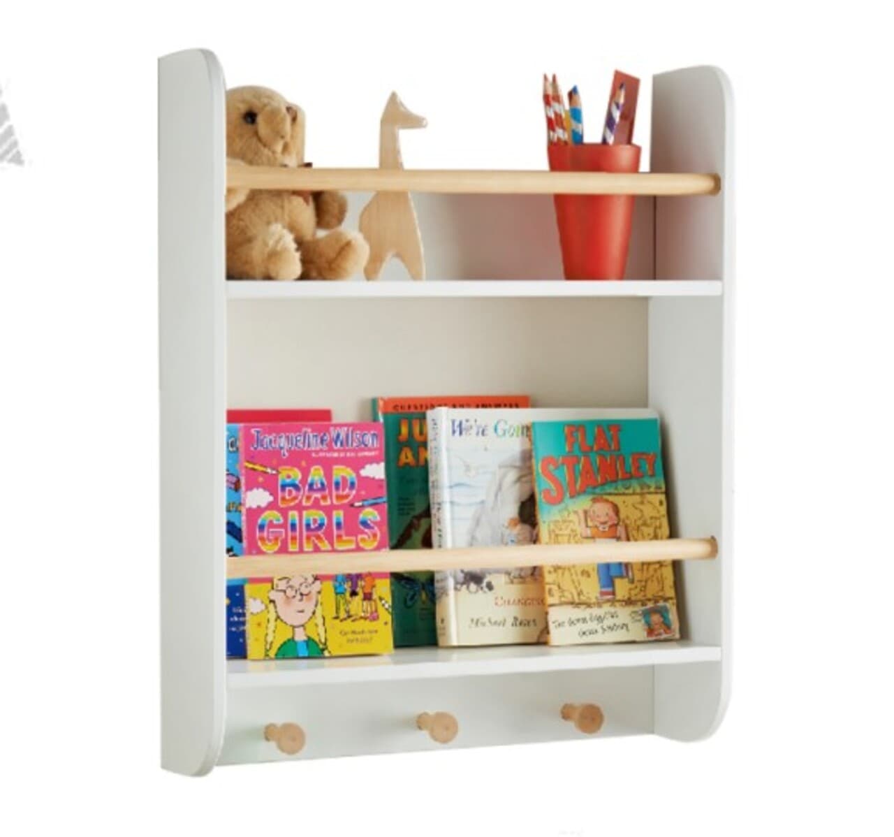 raft de perete pentru depozitare u grow 60x15x60 cm mdf pine alb