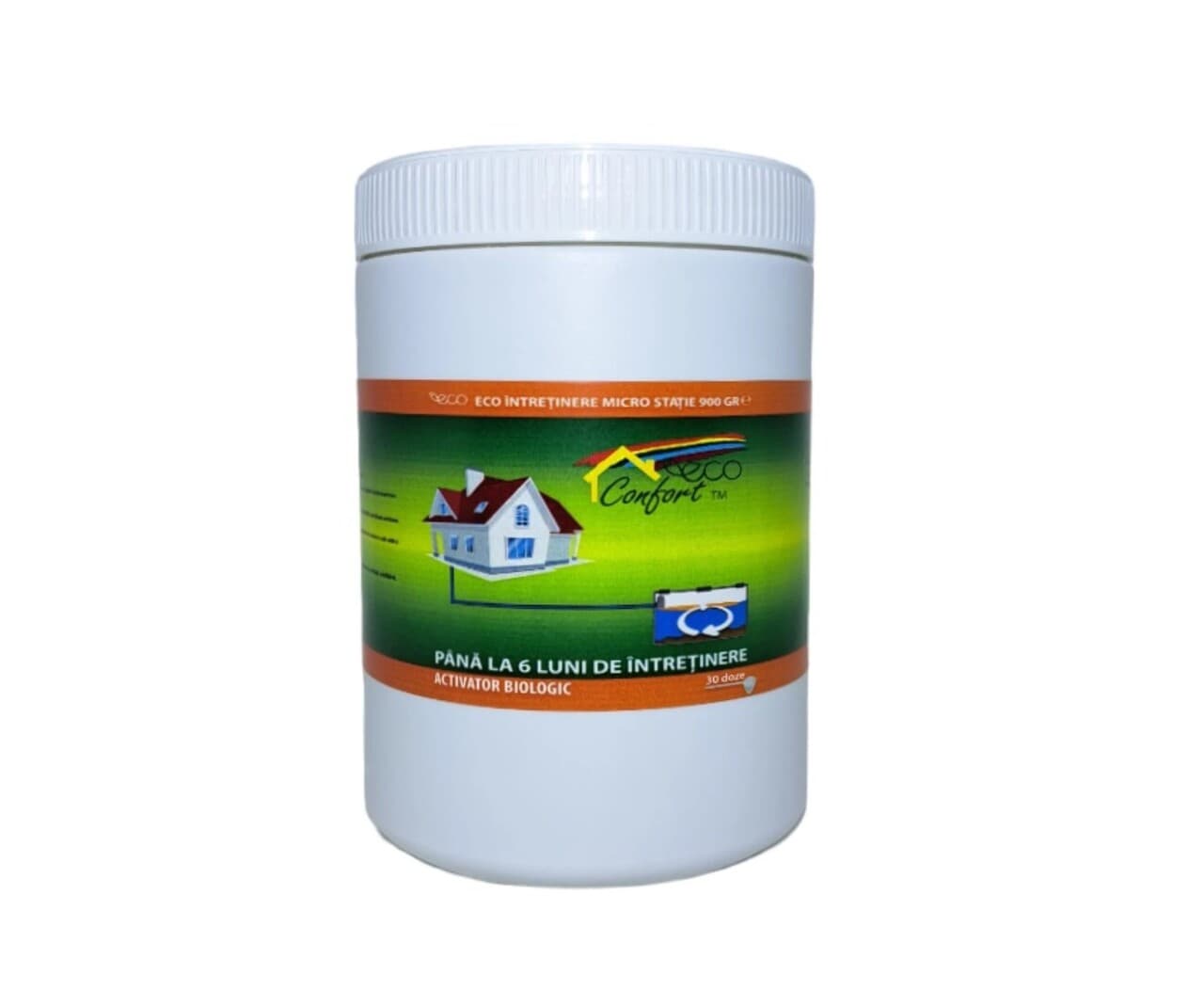 Activator biologic intretinere micro statie pentru tratarea apelor uzate, BEV, Eco Confort, 900 g, 32 doze