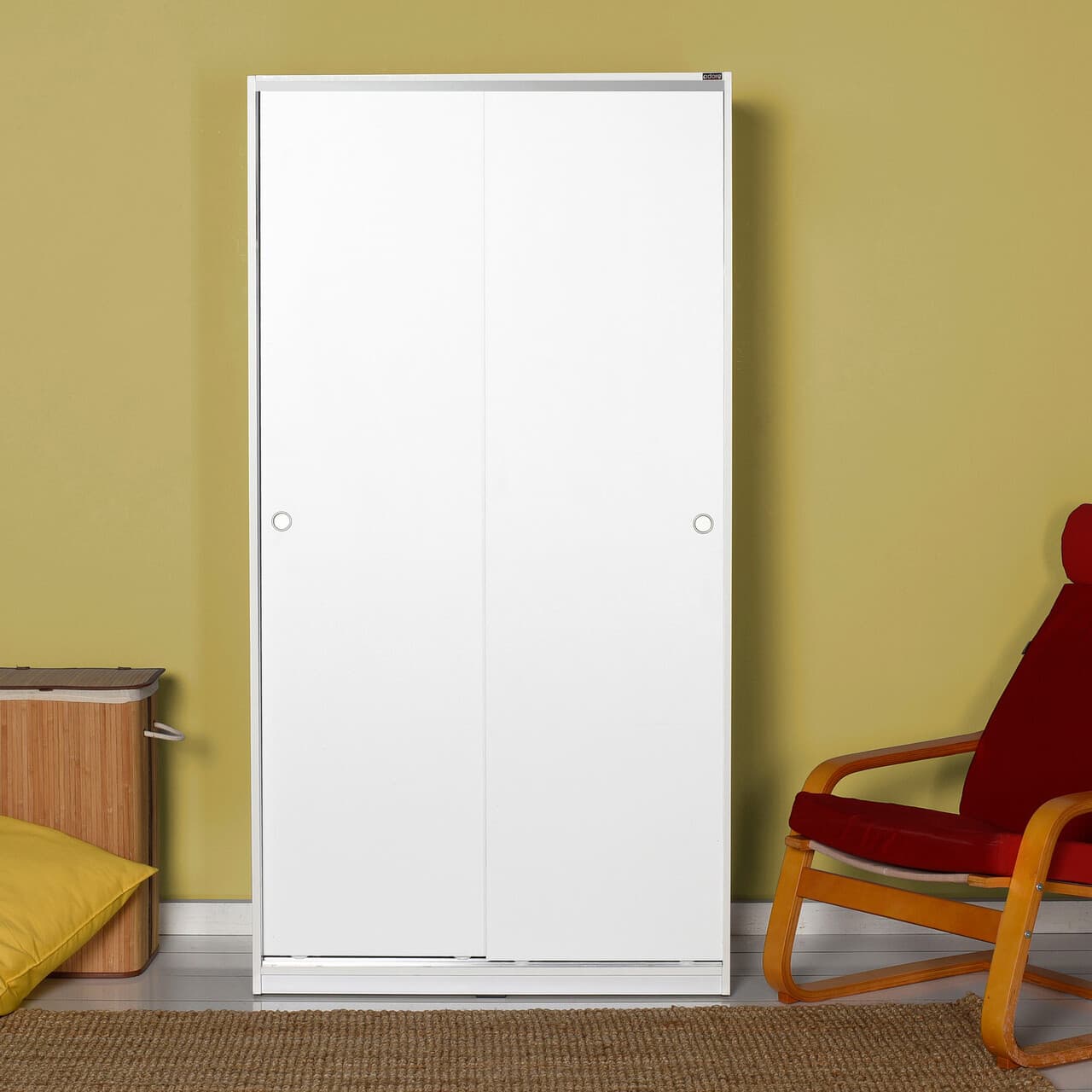 Dulap pentru haine, Hanah Home, Swd-402-Bb-2, 94x182x52 cm, Alb