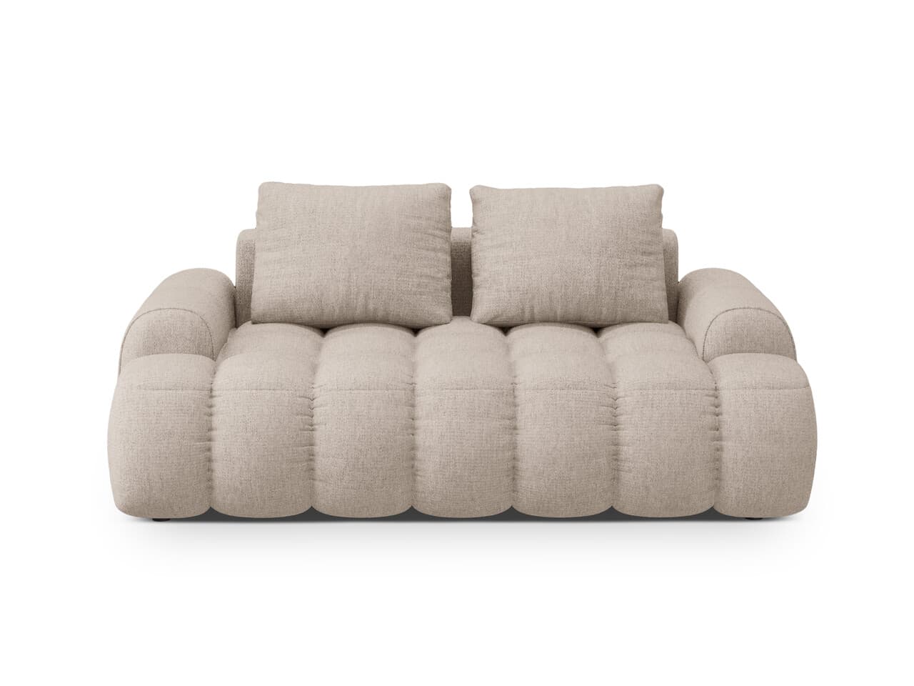 Canapea 2 locuri, Linz, Cosmopolitan Design, 175x100x84 cm, tesatura structurata, bej sand