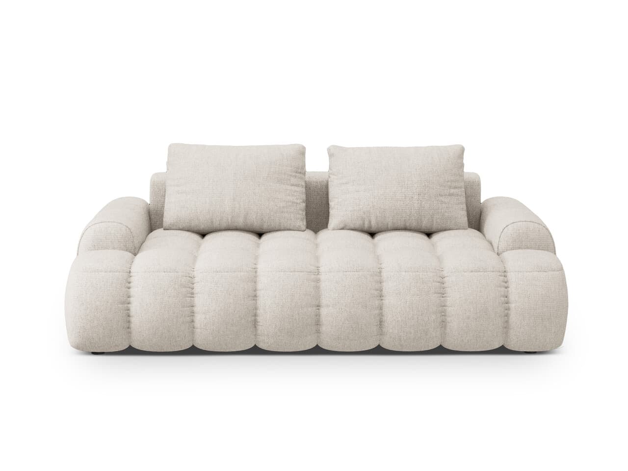 Canapea 3 locuri, Linz, Cosmopolitan Design, 200x100x84 cm, tesatura structurata, bej
