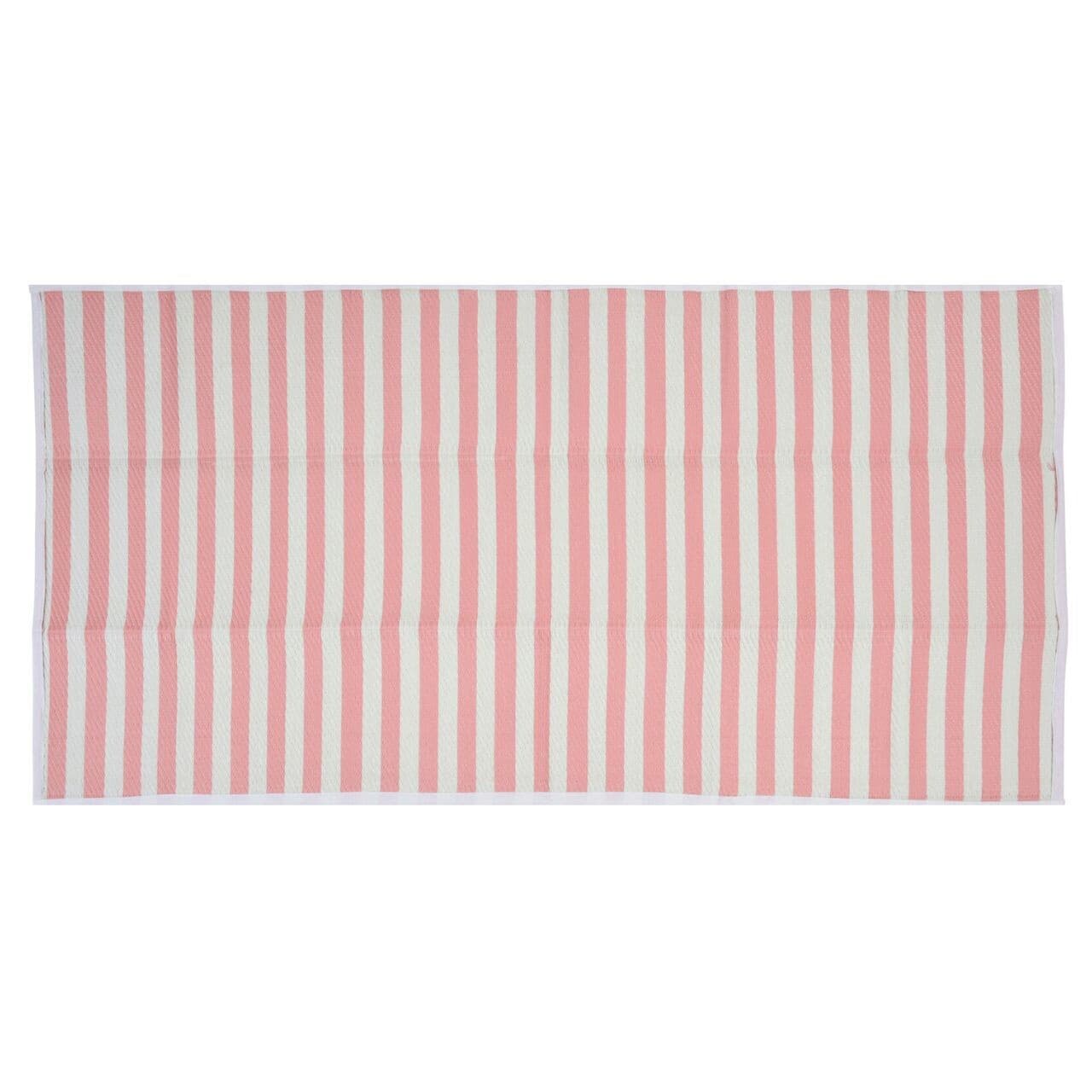 Patura pentru picnic Stripes, pliabila, 90x180 cm, polipropilena, roz