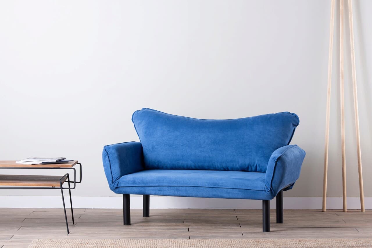 Canapea extensibila 2 locuri, Atelier del Sofa, 859FTN1239, Albastru