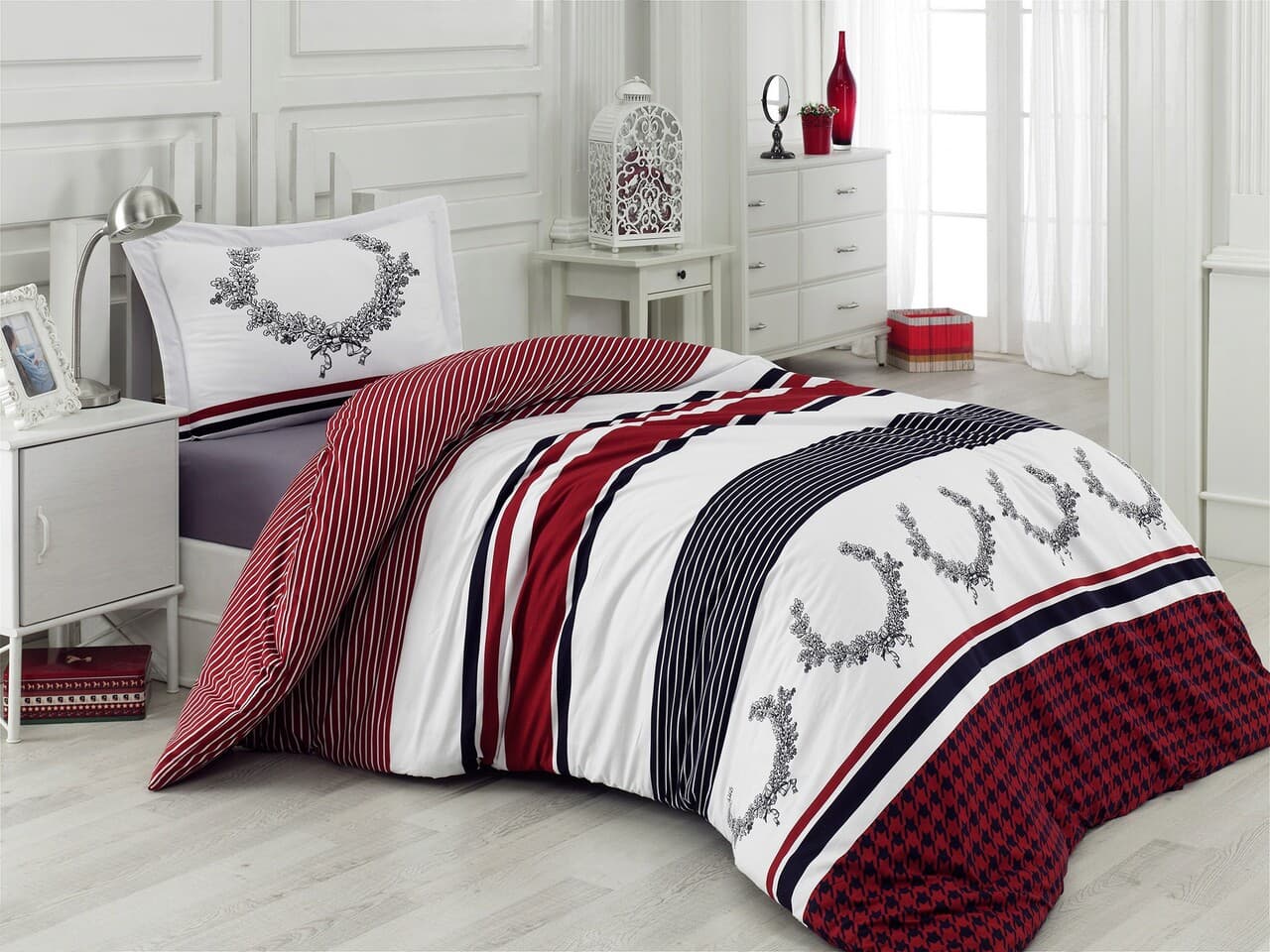 Lenjerie de pat pentru o persoana (EU) (IT), L'essentiel Maison, Oaken, Multicolor