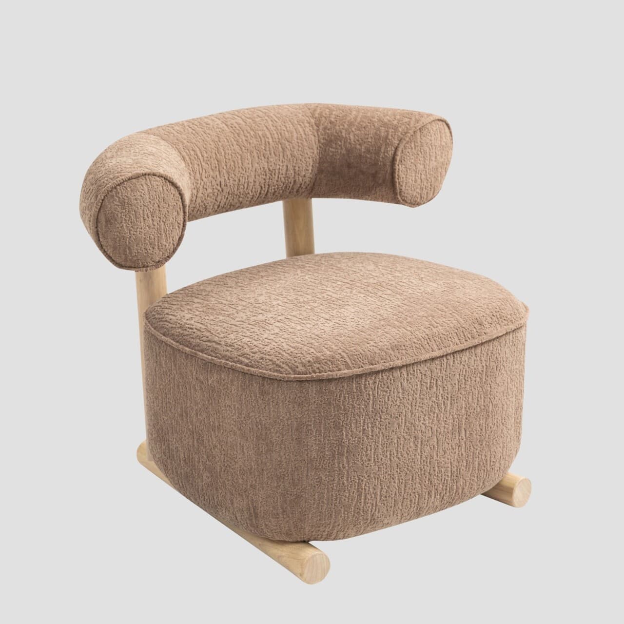 Fotoliu Vita, Homla, 81x72x67 cm, MDF/lemn/poliester, bej