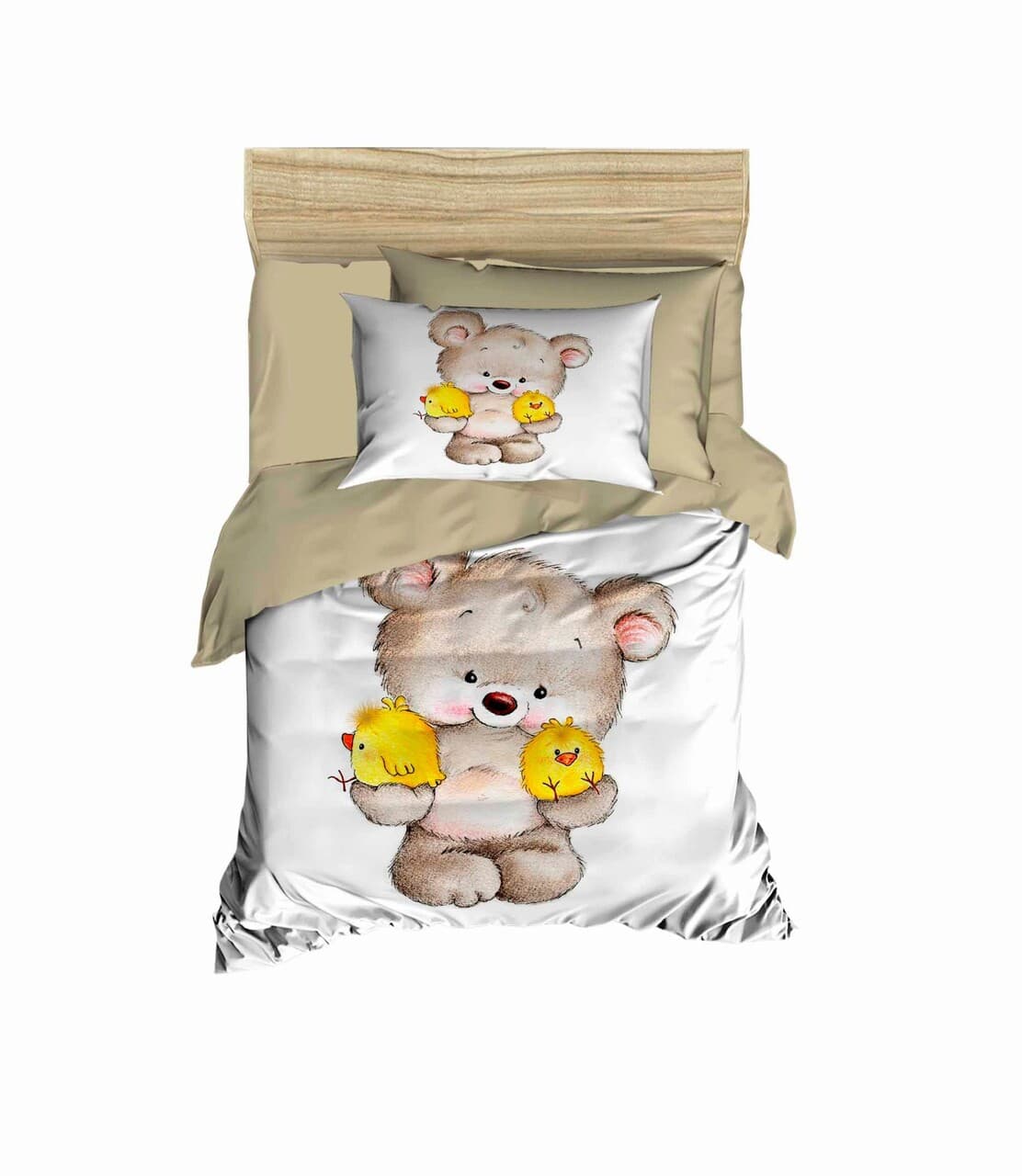 Lenjerie de pat pentru copii, L'essentiel Maison, PH11, Bej / Alb / Camila / Galben / Rosu