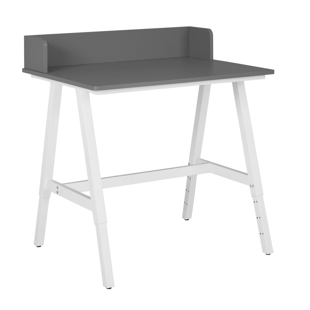 Birou pentru copii Emmelie, Inter Link, 80x60x85 cm, MDF, alb/gri