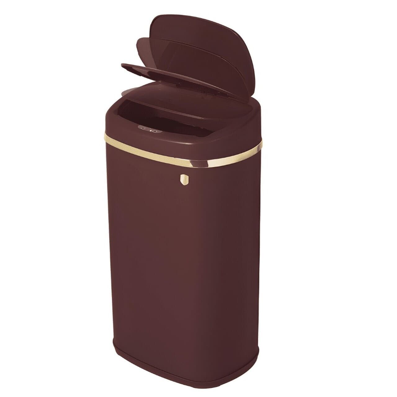 Cos de gunoi cu senzor Berlinger Haus, Leonardo, 39.5x28x67 cm, 58 L, fier, visiniu mat