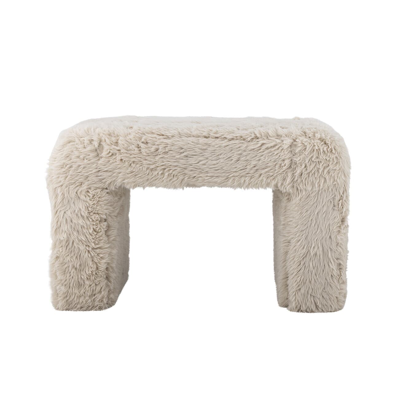 Taburet, Bloomingville, Bobbie, 70x40x45 cm, placaj/lemn de plop/poliester, natural