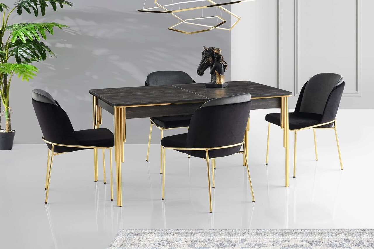 Masa extensibila, Hanah Home, Damla, Negru
