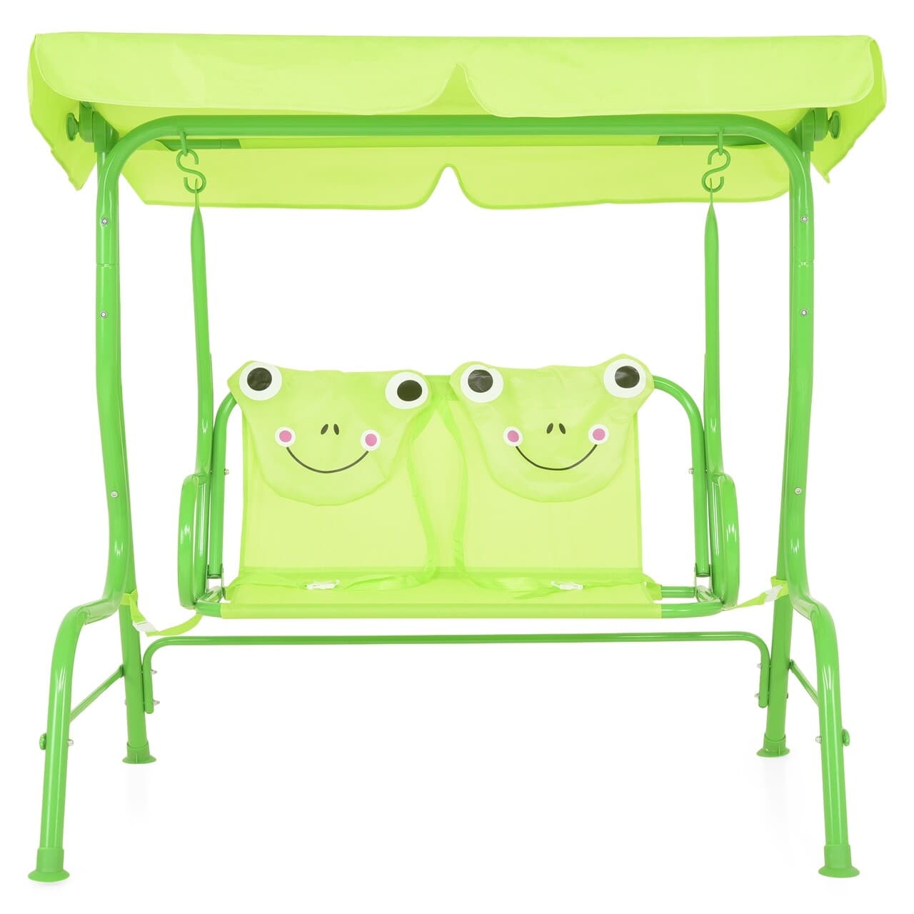 Leagan pentru copii, Frog, 115 x 75 x 110 cm, verde