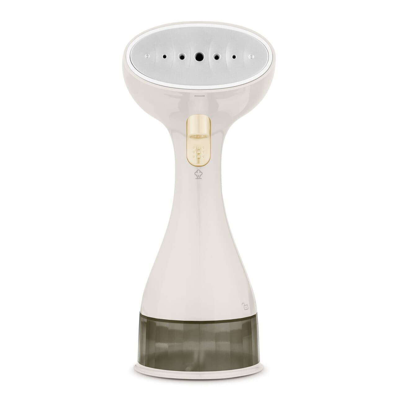 Aparat de calcat cu aburi Fashion TV, Matte Cream-Gold, 1500W, 220 ml, invelis ceramic, crem