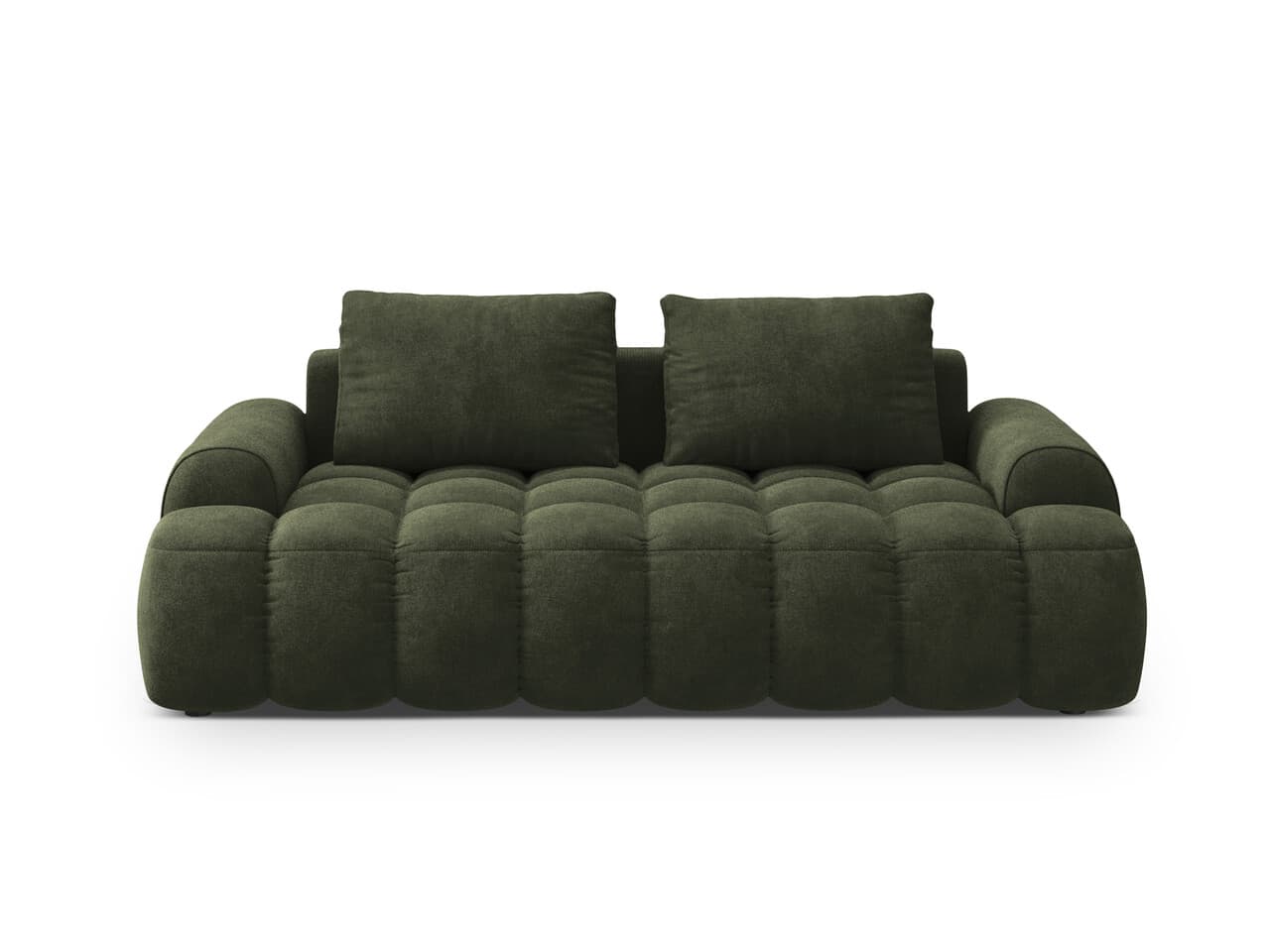 Canapea 3 locuri, Linz, Cosmopolitan Design, 200x100x84 cm, catifea, verde