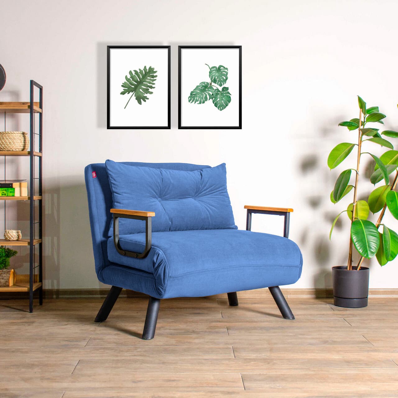 Fotoliu extensibil, Atelier del Sofa, 859FTN2324, Albastru
