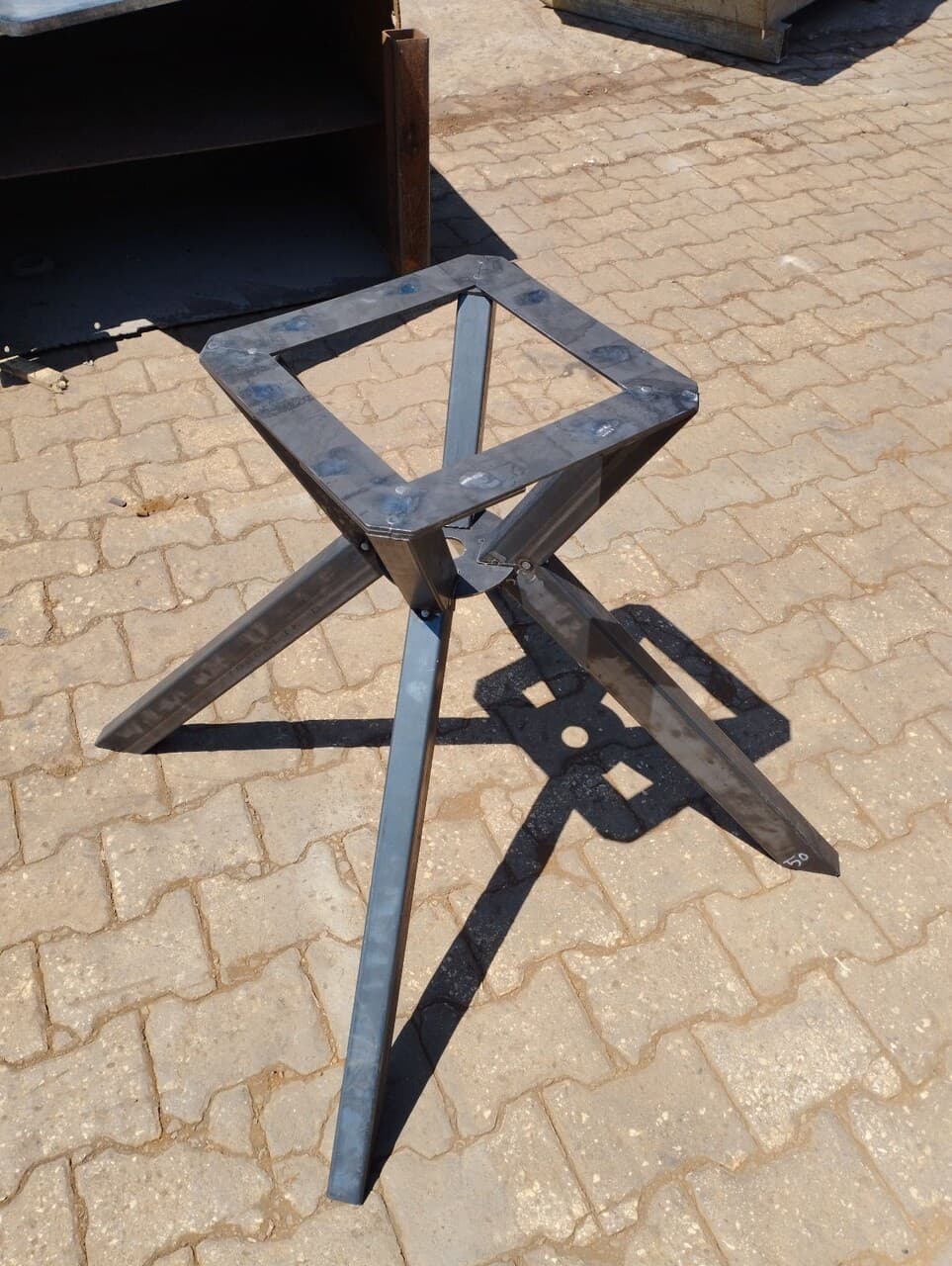 picioare de masa metalice hanah home luna ayak 76x76x72 cm negru