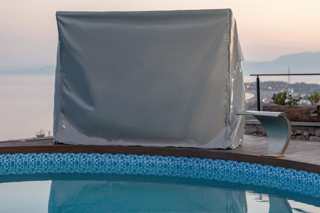 Husa pentru leagan de gradina, Hanah Home, Paris, 202x190x130 cm, Gri