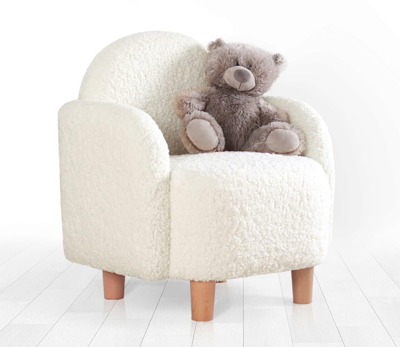 Fotoliu pentru copii, Atelier del Sofa, 209FLF1116, Alb