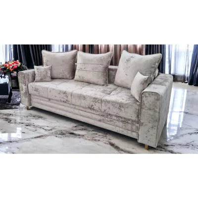 canapea extensibila irina gri 234x100 cm saltea micro pocket stofa premium