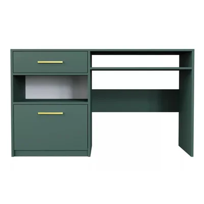 Birou Bali 2, design compact, blat rezistent, PAL melaminat, 125x82x58 cm, verde