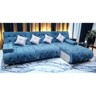 coltar cairo albastru 300x190 cm extensibil lada depozitare tapiterie stofa premium suprafata dormit mare