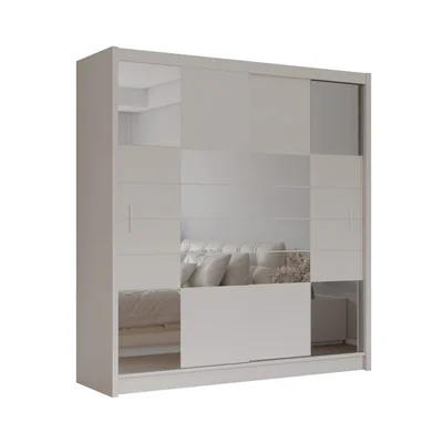 dulap aruba 2 stil contemporan sistem cu usi glisante pal melaminat rezistent spatiu eficient 203x65x210 cm casmir