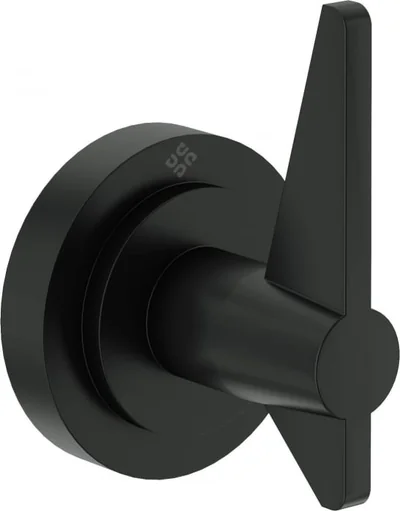 Cuier de baie negru mat, Deante Temisto