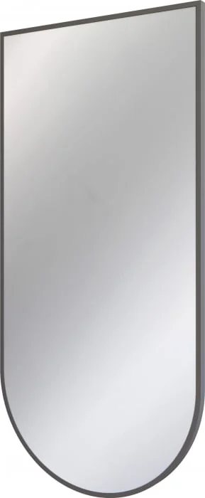 Oglinda suspendata, in rama aluminiu, grafit mat, 50x100 cm, Deante Silia