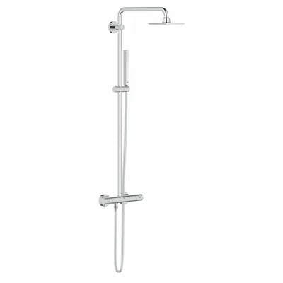 coloana de dus crom cu baterie termostatata grohe euphoria system 150