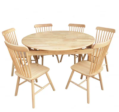 set masa geo cu 6 scaune fag