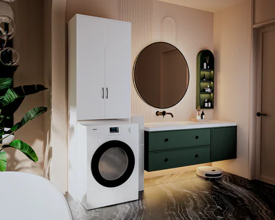 dulap ms 65x35x199 cm alb