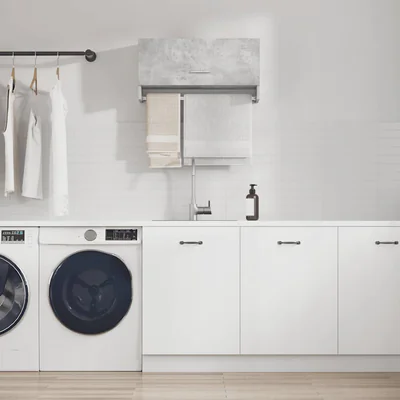 vidaxl sifonier gri beton 70x32 5x35 cm pal