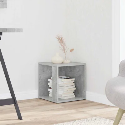 vidaxl masa laterala gri beton 33x33x34 5 cm pal