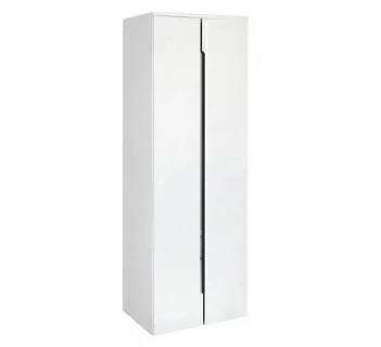 Dulap suspendat dublu Oristo Silver 50 x 35 x 144 cm, alb lucios