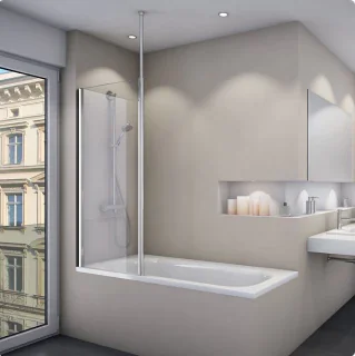 Paravan cada fix SanSwiss Fun FB2, 70 x H150cm