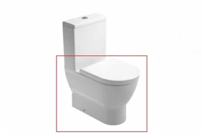 Vas wc Gala Emma Rounded BTW Compact Rimless 60 x 36 cm