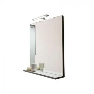 dulap kolpasan lana 80xh70 cm gri cu 2 usi si oglinda