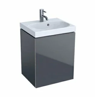 Set PROMO baza lavoar si lavoar asimetric Geberit Acanto 45x38xH71cm lava