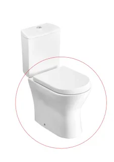 Vas WC Roca Nexo 67x38xH39 cm, cu dubla evacuare