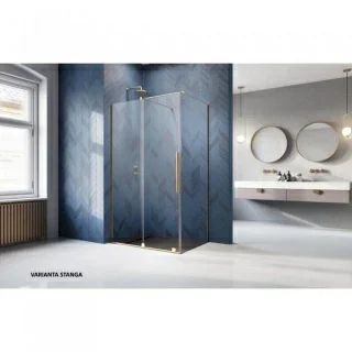 Cabina dus Radaway Furo Gold KDJ 120x90xH200 cm, stanga