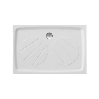 Cadita dus dreptunghiulara Ravak Chrome Gigant Pro 90x120xH3 cm, marmura sintetica