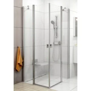Cabina dus Ravak Chrome CRV2+CRV2, 110x110xH195 cm, profil crom slefuit lucios