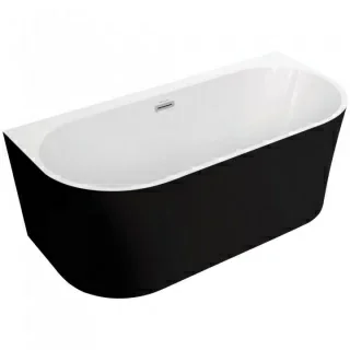 Cada freestanding Spatio Sola acril 160x75 cm, negru mat