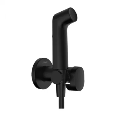 Sistem dus incastrat igiena intima Hansgrohe S EcoSmart negru mat