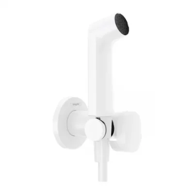 Sistem dus incastrat igiena intima Hansgrohe S EcoSmart alb mat