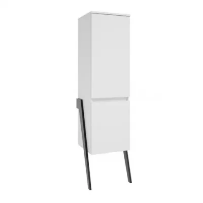 Dulap inalt stativ Defra Op-Arty 44x163 cm 2 usi alb lucios