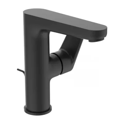 Baterie lavoar Ideal Standard Cerafine O H155 negru mat cu ventil metalic